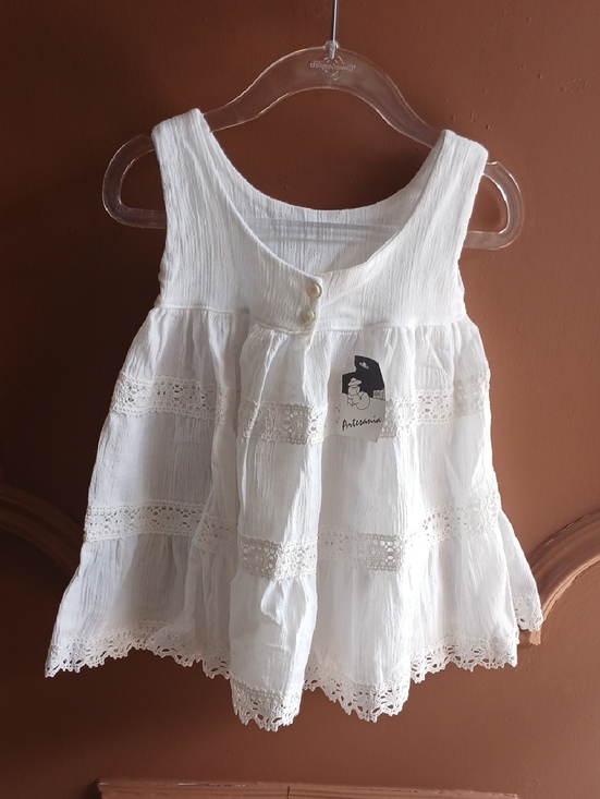 Artesania Other - White Cotton Artesania Baby Dress